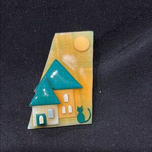 Vintage house pin by Lucinda